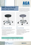 AGA DHFA Swivel stools with foot release