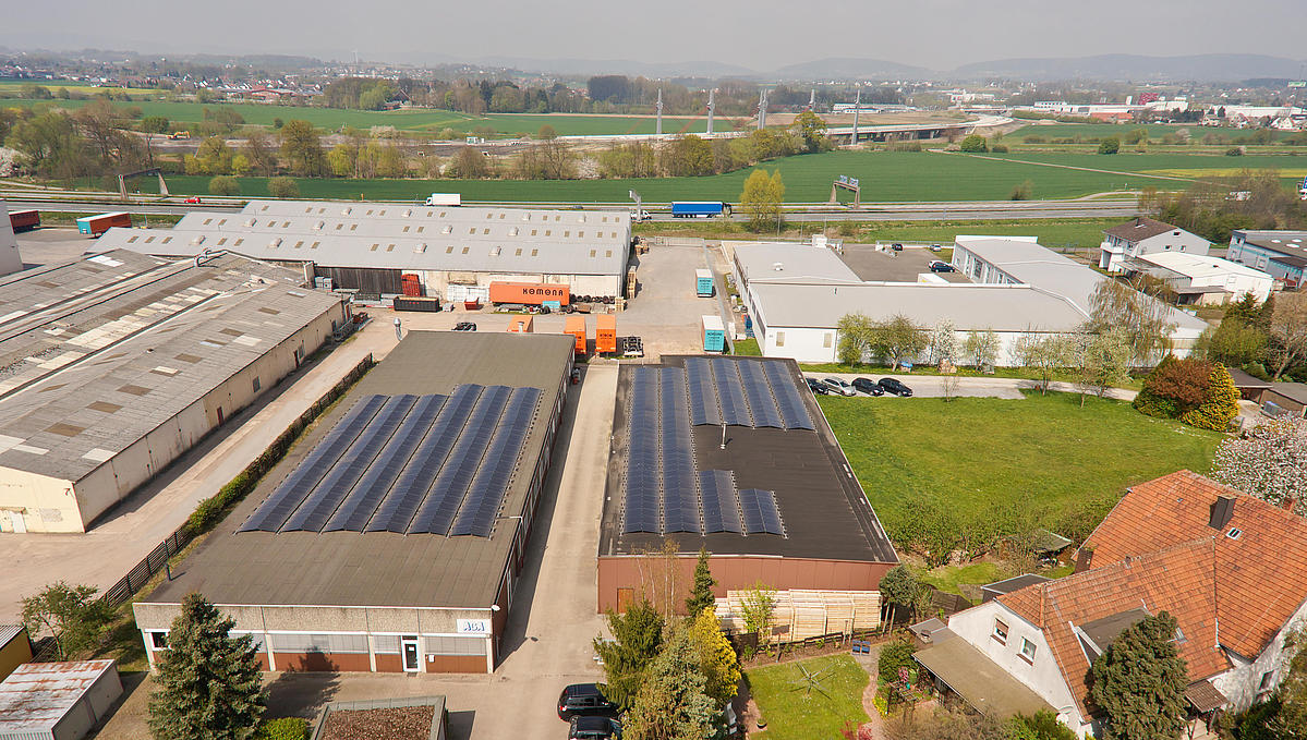 Aerial view of the buildings - AGA Sanitätsartikel GmbH
