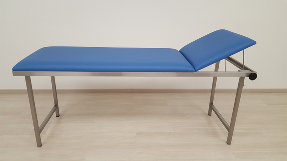 2-teilige Untersuchungsliege U-3065 2-teilige Untersuchungsliege U-3065 von AGA mit blauer Polsterung