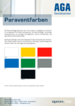 AGA Farbwahlkarte für Paravents