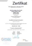 QS-Zertifikat für Medizinprodukte nach DIN EN ISO 13485:2021