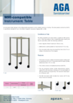 AGA MRI Instrument table MR-IT