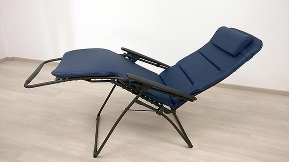 Chaise longue de repos / chaise EEG d'AGA avec rembourrage bleu