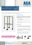 Table à instruments pour IRM