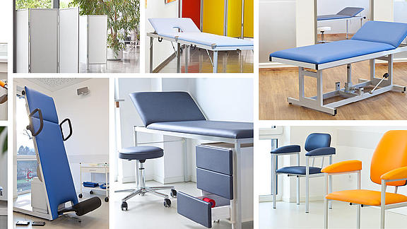 Mobilier médical pour cabinets, cliniques et institutions 