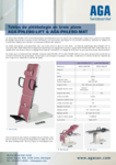 Tables de verticalisation pour phlébologie (en 3 plans)