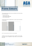 AGA frame colours