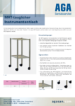 AGA Instrumententisch für den MRT-Bereich (bis 3T)