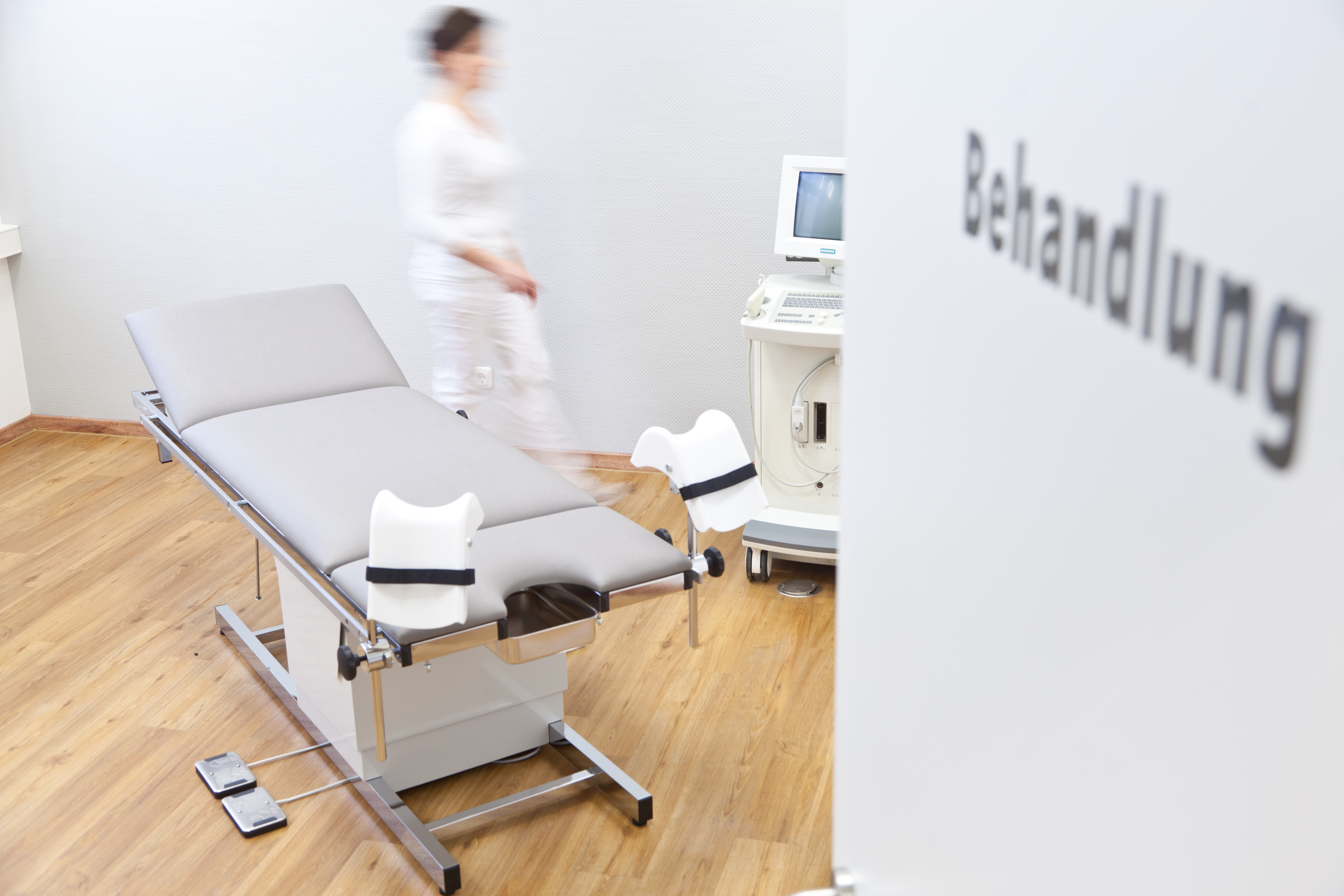 Multi-function examination table in the doctor's treatment room